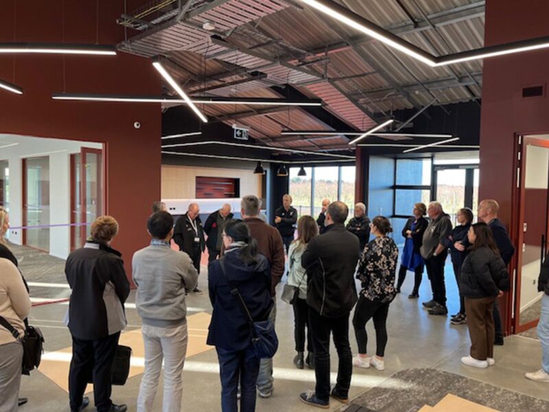 Members of the NZ Institute of Food Science and Technology tour the Foodeast Haumako facility