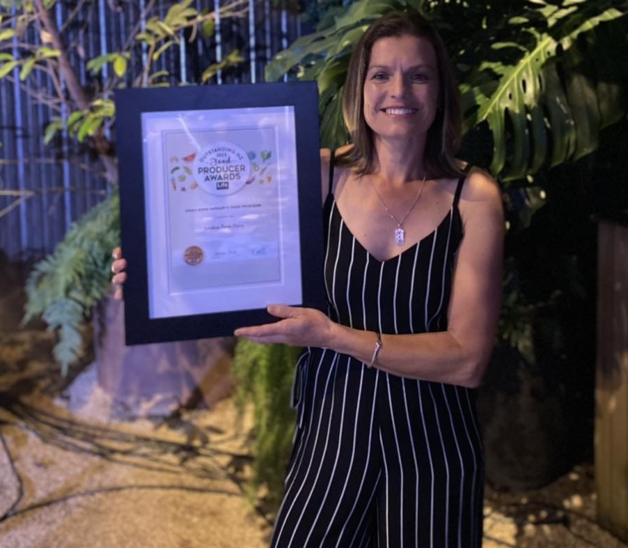 Gold: Lindsay Dairy Farm co-owner Ange Ashton says entering industry awards builds business confidence and profile